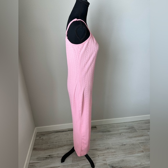 Baby Girl Pink Solid Split Hem Cami Dress Size Large - Picture 10 of 10